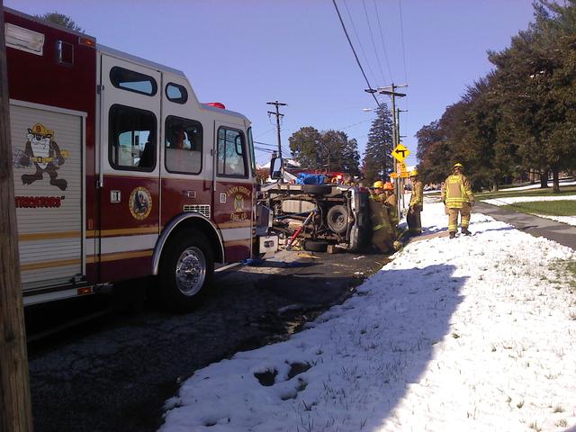 MVC with entrapment. Rt.31/Church St., New Windsor (Station 10)